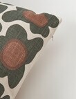 M&Co Bodega Flora Cushion, Olive product photo View 03 S