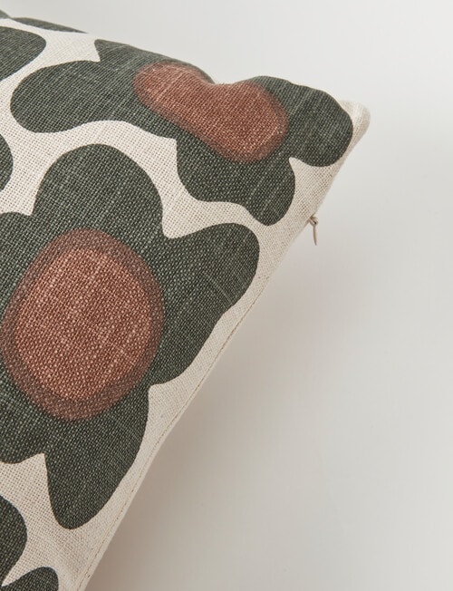 M&Co Bodega Flora Cushion, Olive product photo View 03 L