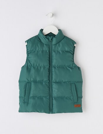 Mac & Ellie Puffer Vest, Green product photo