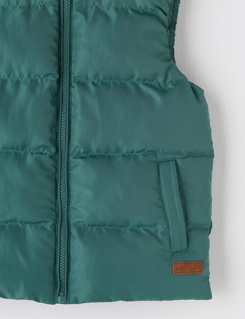 Mac & Ellie Puffer Vest, Green product photo View 03 L
