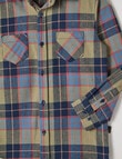 Mac & Ellie Flannel Check Shirt, Moss product photo View 02 S