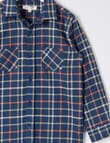 Mac & Ellie Flannel Check Shirt, Navy product photo View 03 S