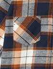 Mac & Ellie Flannel Check Shirt, Tumeric product photo View 03 S