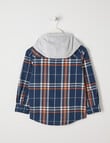 Mac & Ellie Hooded Check Shirt, Navy product photo View 02 S