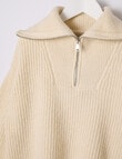 Switch Zip Jumper, Milk product photo View 02 S