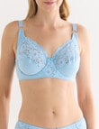 Caprice Cotton Underwire Bra, Airy Blue, A-D product photo