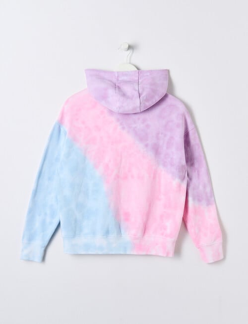 Switch Dip Dye Oversized Hoodie, Candy Mix, 8-16 product photo View 02 L