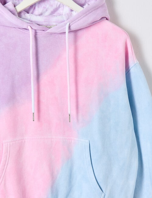 Switch Dip Dye Oversized Hoodie, Candy Mix, 8-16 product photo View 03 L