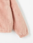 Switch Faux Fur Jacket, Dusty Pink product photo View 03 S