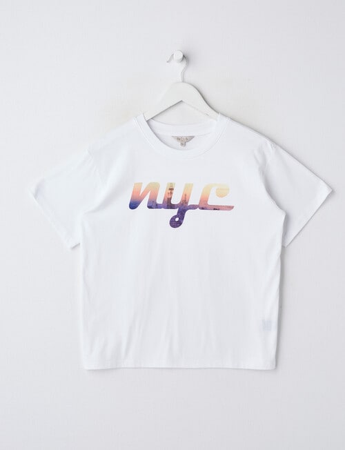Switch NYC Short Sleeve Oversized T-Shirt, White product photo