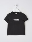 Switch Tokyo Short Sleeve Crop Rib T-Shirt, Black product photo