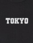Switch Tokyo Short Sleeve Crop Rib T-Shirt, Black product photo View 02 S