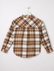 Switch Brushed Cotton Check Shirt, Natural product photo View 02 S