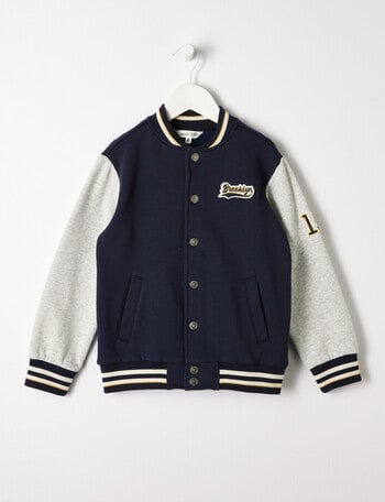 Mac & Ellie College Fleece Jacket, Navy product photo