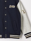 Mac & Ellie College Fleece Jacket, Navy product photo View 03 S