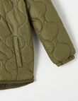 Mac & Ellie Quilted Jacket With Hood, Khaki product photo View 03 S