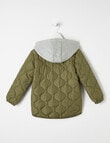 Mac & Ellie Quilted Jacket With Hood, Khaki product photo View 04 S