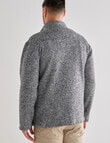 Kauri Trail Fleece Marle Quarter Zip Sweatshirt, Grey Marle product photo View 02 S