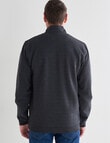Chisel Miller 1/4 Zip Fleece Sweater, Charcoal Marle product photo View 02 S