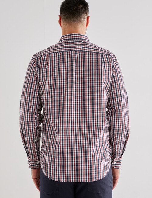 Line 7 Brody Long Sleeve Shirt, Navy & Red product photo View 02 L