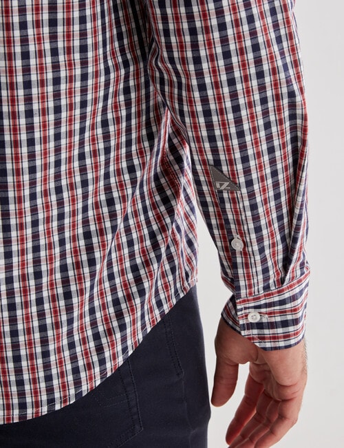 Line 7 Brody Long Sleeve Shirt, Navy & Red product photo View 04 L