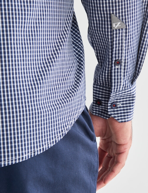 Line 7 Jimmy Long Sleeve Shirt, Navy product photo View 05 L