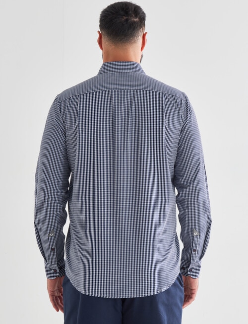 Line 7 Jimmy Long Sleeve Shirt, Navy product photo View 02 L