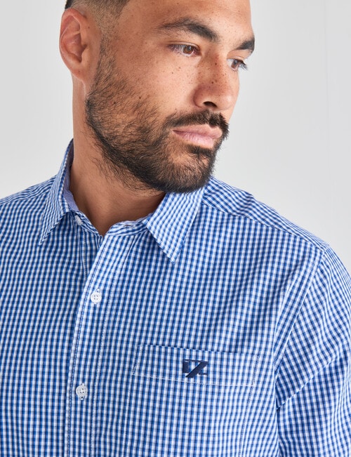 Line 7 Wade Long Sleeve Shirt, Blue product photo View 04 L