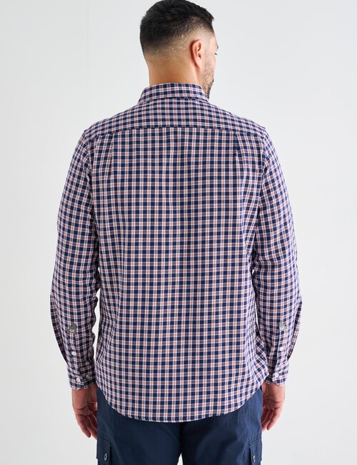 Line 7 Clark Long Sleeve Shirt, Navy product photo View 02 L