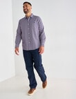 Line 7 Clark Long Sleeve Shirt, Navy product photo View 03 S