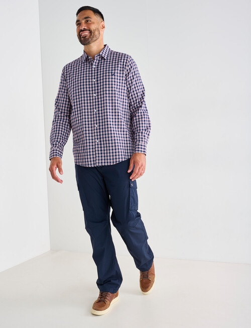 Line 7 Clark Long Sleeve Shirt, Navy product photo View 03 L