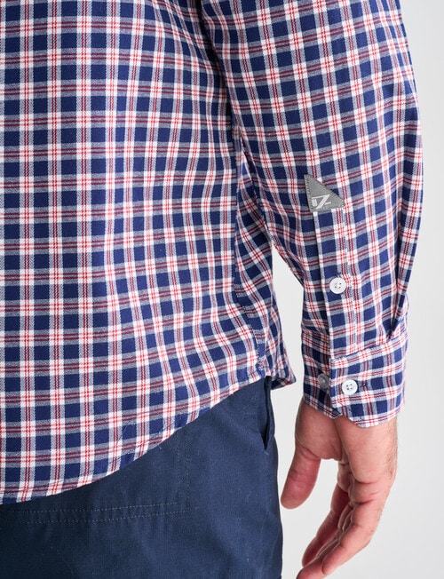 Line 7 Clark Long Sleeve Shirt, Navy product photo View 04 L