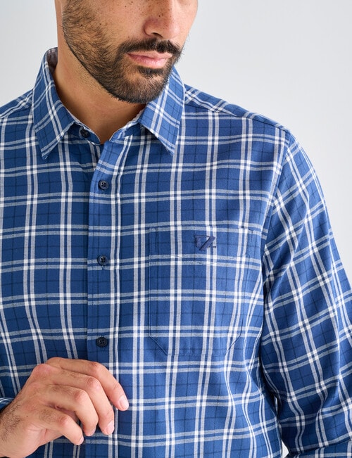 Line 7 Nico Long Sleeve Shirt, Blue product photo View 05 L