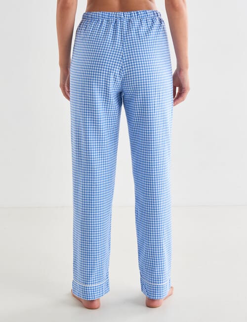 Whistle Sleep Gingham Flannel Pant, Blue product photo View 02 L
