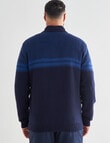 Line 7 Franco 1/4 Zip Jumper, Navy product photo View 02 S