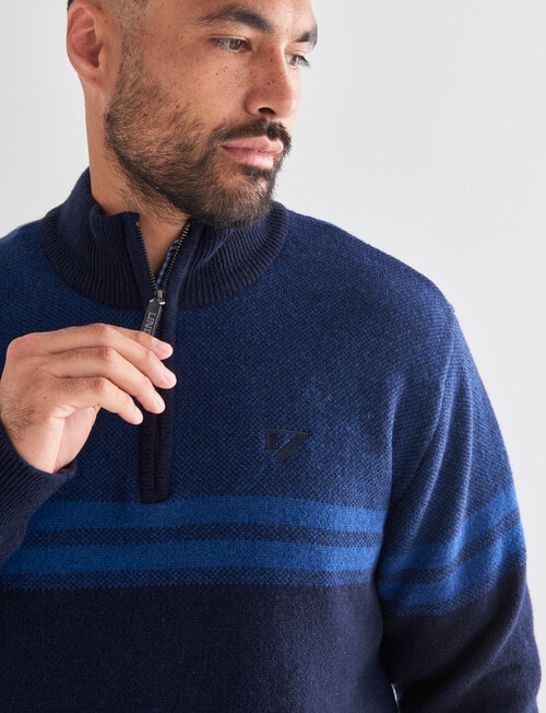 Line 7 Franco 1/4 Zip Jumper, Navy product photo View 04 L