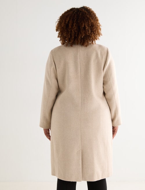 Studio Curve Camel Coat, Beige product photo View 02 L