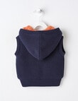Teeny Weeny Knit Vest, Navy product photo View 02 S