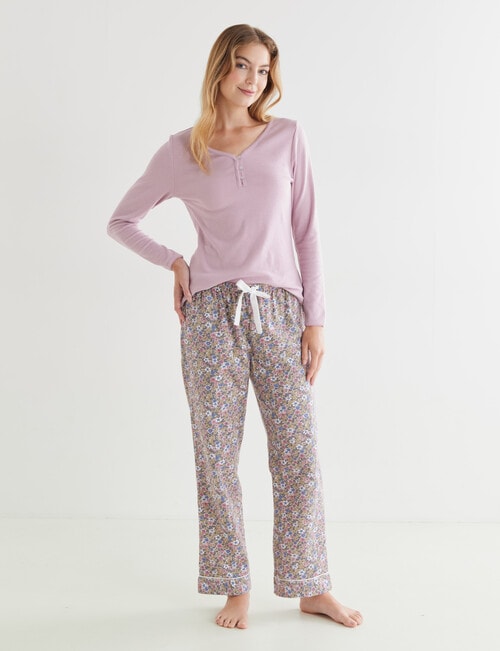 Whistle Sleep Flannel Pant, Ditsy Garden product photo View 03 L