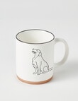 Cinemon Creature Mug, Dog, 340ml, White product photo View 02 S