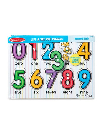 Puzzles See Inside Numbers Peg Puzzle product photo