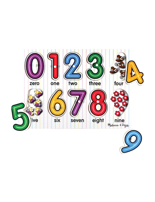 Melissa and Doug See Inside Numbers Peg Puzzle product photo View 02 L
