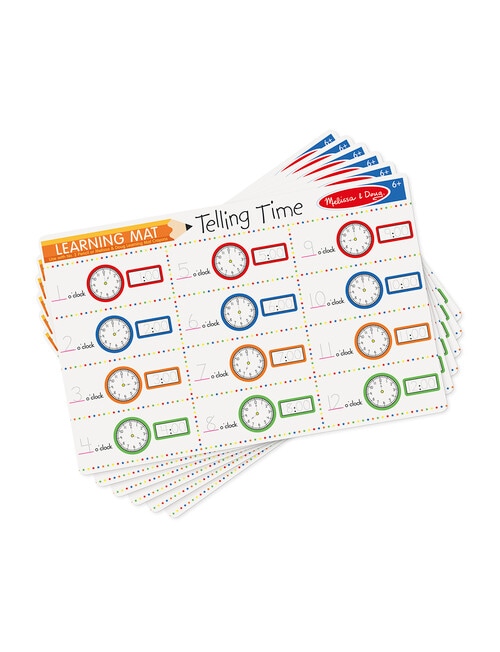 Puzzles Telling Time Learning Mat product photo View 02 L