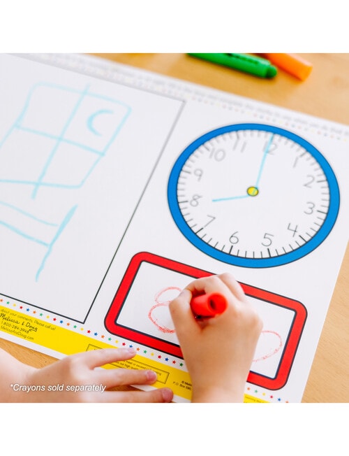 Melissa and Doug Telling Time Learning Mat product photo View 03 L