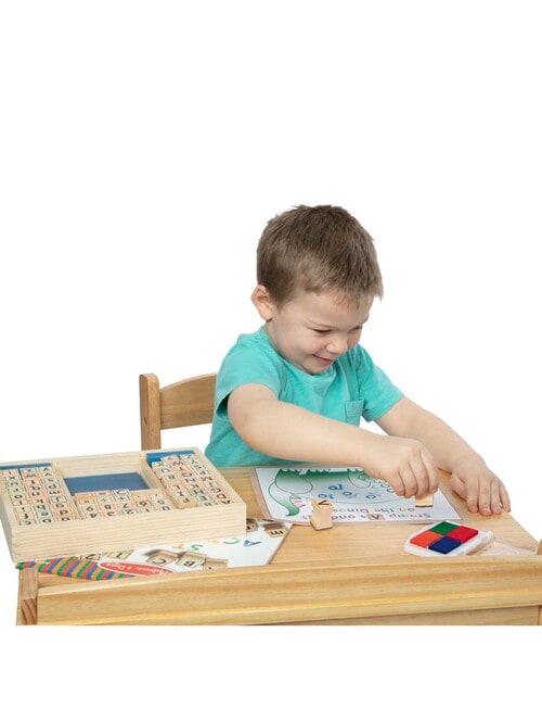 Melissa and Doug Alphabet Wooden Stamp Set product photo View 04 L