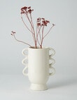 M&Co Lola Vase, 20cm, Chalk product photo View 04 S