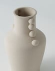 M&Co Lola Vase, 20cm, Stone product photo View 03 S