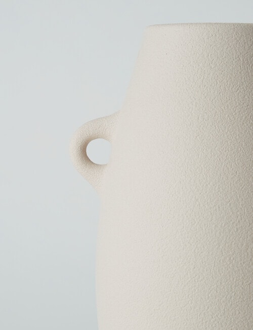 M&Co Lola Vase, 26cm, Stone product photo View 03 L