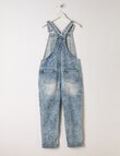 Switch Denim Overalls, Washed Blue product photo View 02 S