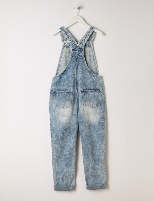 Switch Denim Overalls, Washed Blue product photo View 02 L